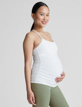 white maternity tank top